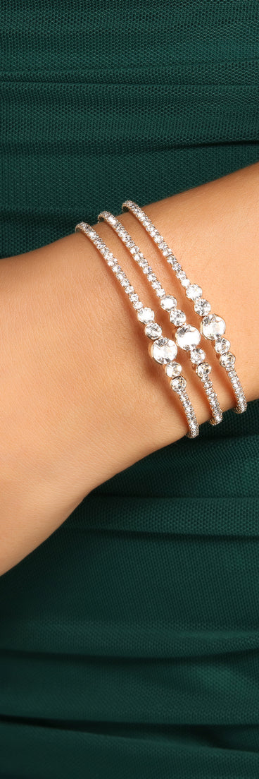 All The Glam Rhinestone Cuff is the perfect Homecoming look pick with on-trend details to make the 2023 HOCO dance your most memorable event yet!