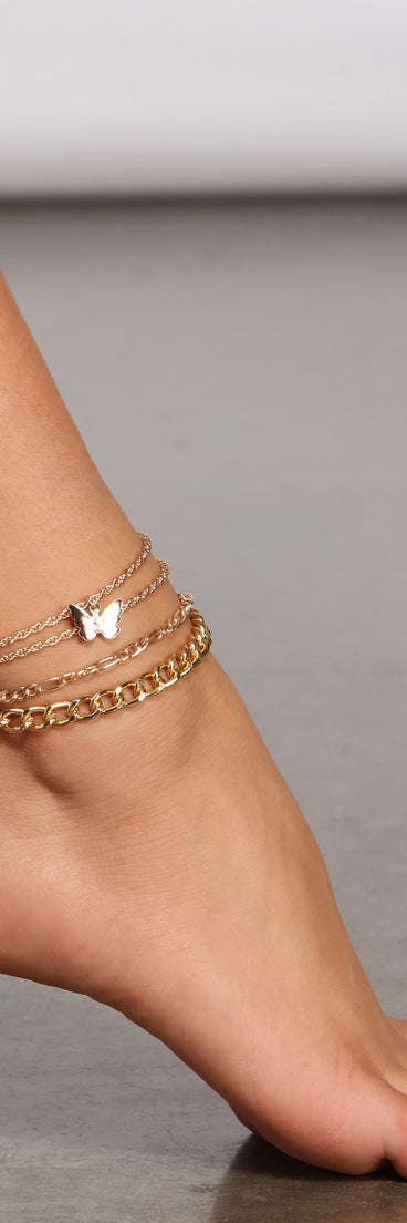 Step Up Your Style Anklet Set is a trendy pick to create 2023 festival outfits, festival dresses, outfits for concerts or raves, and complete your best party outfits!