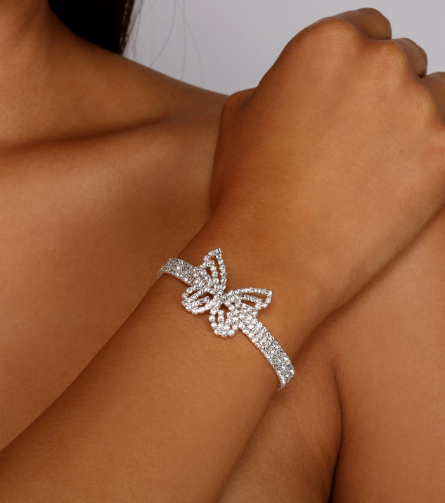 Butterfly Beauty Rhinestone Bracelet
