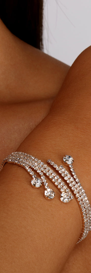 Rhinestone Romance Wrap Bracelet