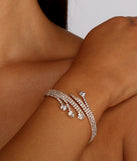 Rhinestone Romance Wrap Bracelet