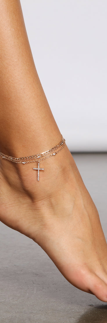 Three Layer Dainty Chain Anklet