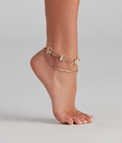 Butterfly Bae Chain-Link Anklet is a trendy pick to create 2023 festival outfits, festival dresses, outfits for concerts or raves, and complete your best party outfits!