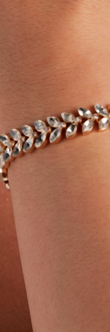 Glam Be-Leaf CZ Bracelet