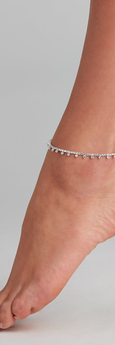 Elegant Effect Rhinestone Anklet