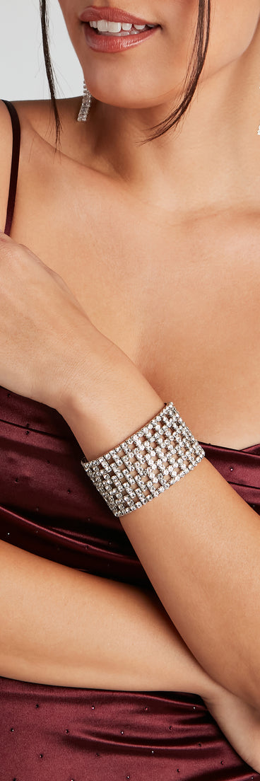 Glam Stretch Rhinestone Bracelet