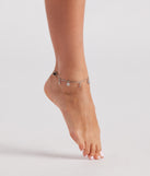 Dainty Chain Star Charm Anklet