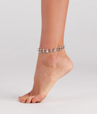 Social Beauty Butterfly Two Pack Anklet Set