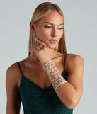 Tasteful Beauty Rhinestone Statement Cuff Bracelet