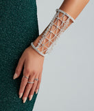Tasteful Beauty Rhinestone Statement Cuff Bracelet