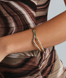 Trendy Find Curved Cuff Bracelet