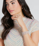 Prized Treasure Faux Pearl Rhinestone Bracelet