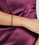 Radiant Vibes Criss-Cross Rhinestone Bracelet