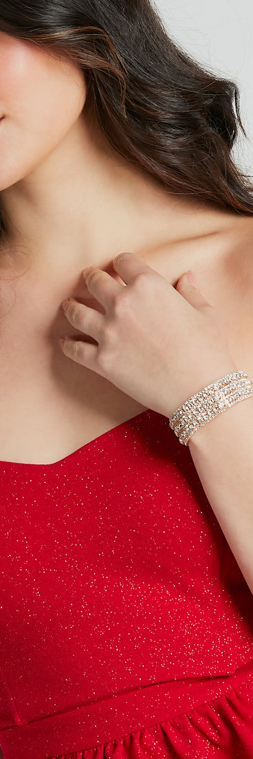 Fine Opulence Rhinestone Cuff Bracelet