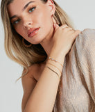 Everyday Glam Three-Pack Chain Bracelet Set