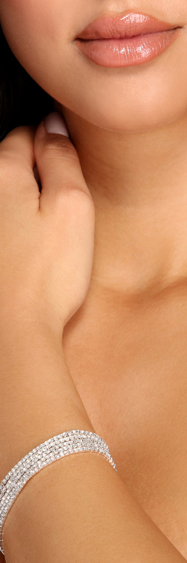 Sparkle And Shine Bracelet Pack helps create the best bachelorette party outfit or the bride's sultry bachelorette dress for a look that slays!