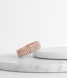 Rhinestone Rose Gold Bracelet