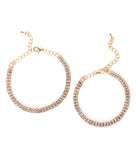 Sparkle And Rhine Anklet Set