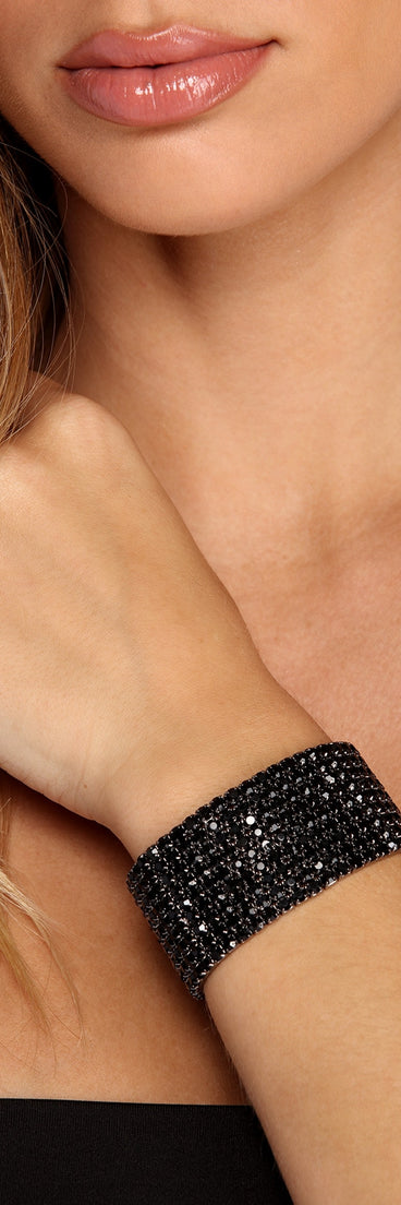 Sparkly Glam Rhinestone Bracelet