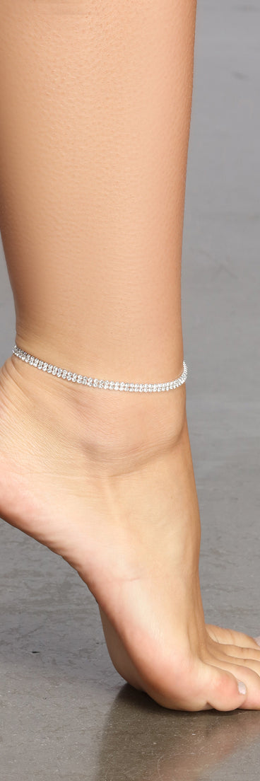 Sparkle And Shine Rhinestone Anklet