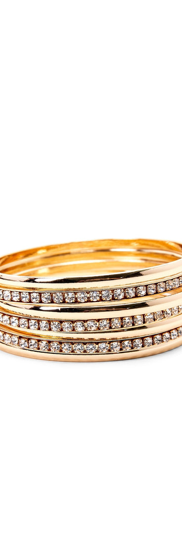 Pretty Sleek Rhinestone Bangles