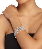 Luxe Rhinestone Clasp Bracelet