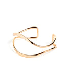 Curved Metal Cuff Bracelet