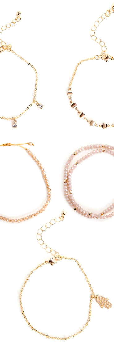 Beaded Charm Bracelet Variety Pack