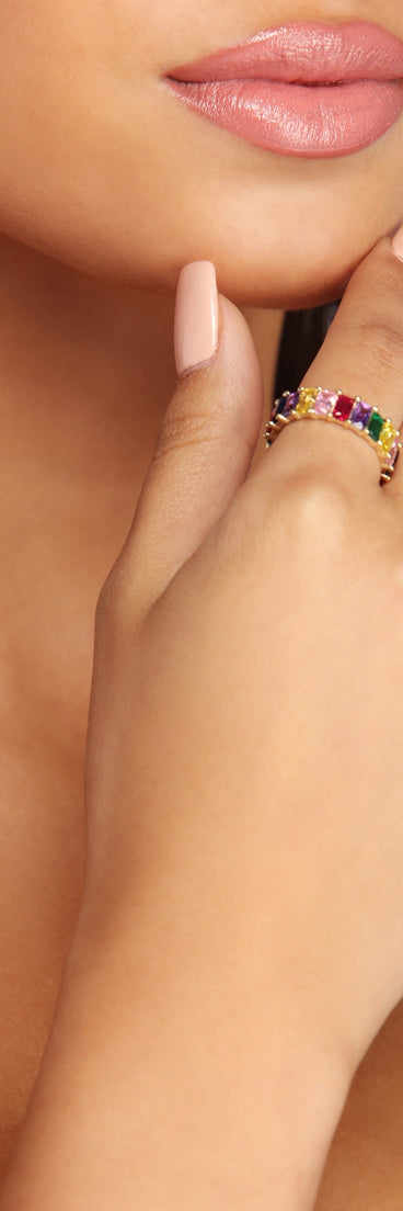 Rainbow Infinity Ring
