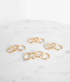 Sleek And Sophisticated Rings Set for 2022 festival outfits, festival dress, outfits for raves, concert outfits, and/or club outfits