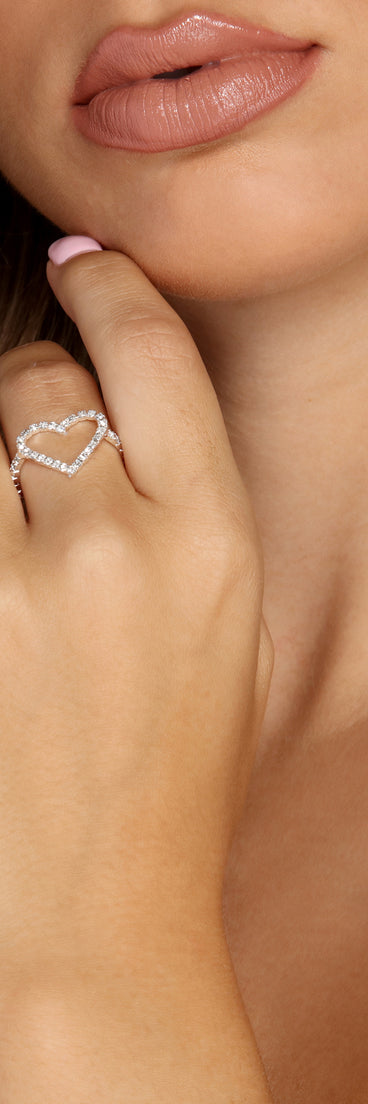 Love Me Rhinestone Ring