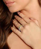 Sterling Silver Rainbow Infinity Ring