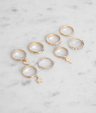Cross My Heart Ring Set is a trendy pick to create 2023 festival outfits, festival dresses, outfits for concerts or raves, and complete your best party outfits!