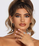 Dangling Diamonds Rings Set Of 3