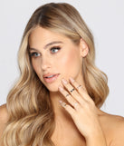 Six Pack Trendy Cross Rings for 2022 festival outfits, festival dress, outfits for raves, concert outfits, and/or club outfits
