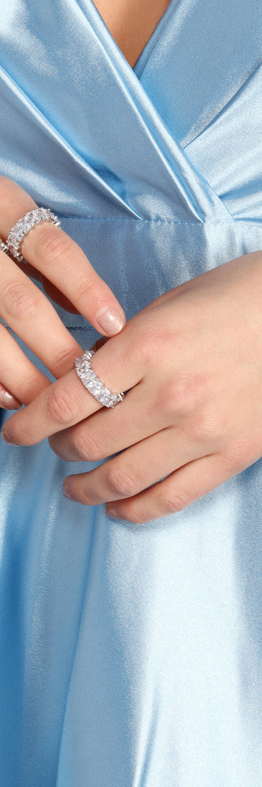 3 Pack Cubic Zirconia Infinity Bands for 2022 festival outfits, festival dress, outfits for raves, concert outfits, and/or club outfits