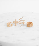 Four Pack Trendy Statement Rings is a trendy pick to create 2023 festival outfits, festival dresses, outfits for concerts or raves, and complete your best party outfits!