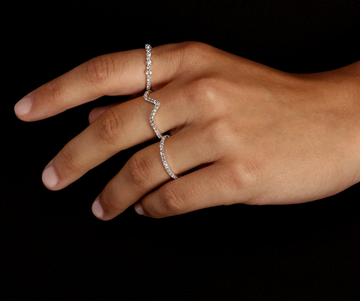 Windsor Rhinestone Ring 3 Pack | Hamilton Place