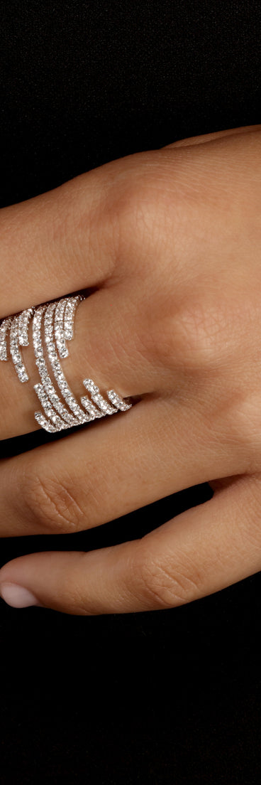 With Call The Shots Rhinestone Ring as your homecoming jewelry or accessories, your 2023 Homecoming dress look will be fire!