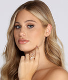 Make 'Em Look Cubic Zirconia Statement Ring creates the perfect New Year’s Eve Outfit or new years dress with stylish details in the latest trends to ring in 2023!