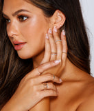 Simply Glamorous Rhinestone Ring Set is the perfect Homecoming look pick with on-trend details to make the 2023 HOCO dance your most memorable event yet!