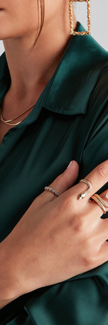Bold Moves Snake Statement Ring