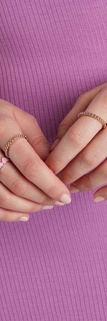 Love The Look Heart Ring Set