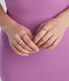 Love The Look Heart Ring Set