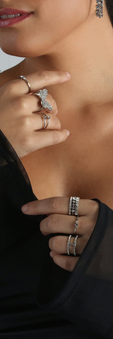 Adore The Glamour Six-Pack Ring Set