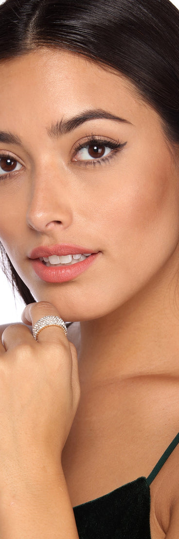 Rhinestone Statement Ring