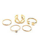 Moon & Stars Dainty Rings Pack for 2022 festival outfits, festival dress, outfits for raves, concert outfits, and/or club outfits