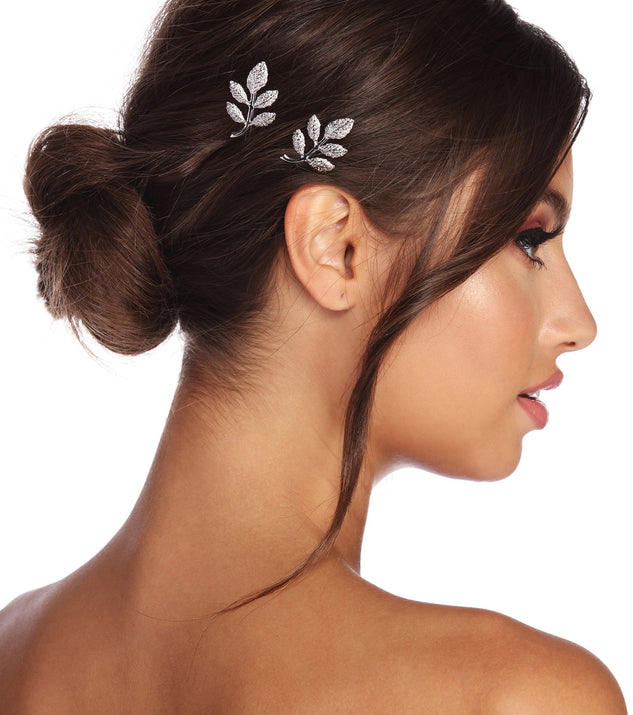Dainty Metal Leaf Hair Pins