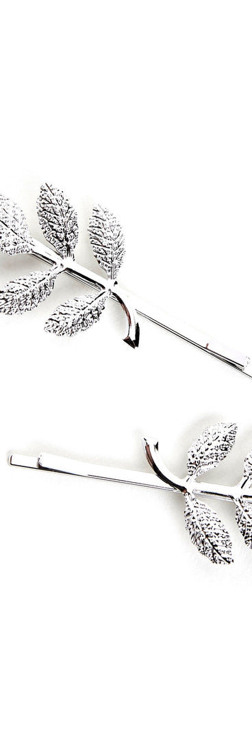 Dainty Metal Leaf Hair Pins