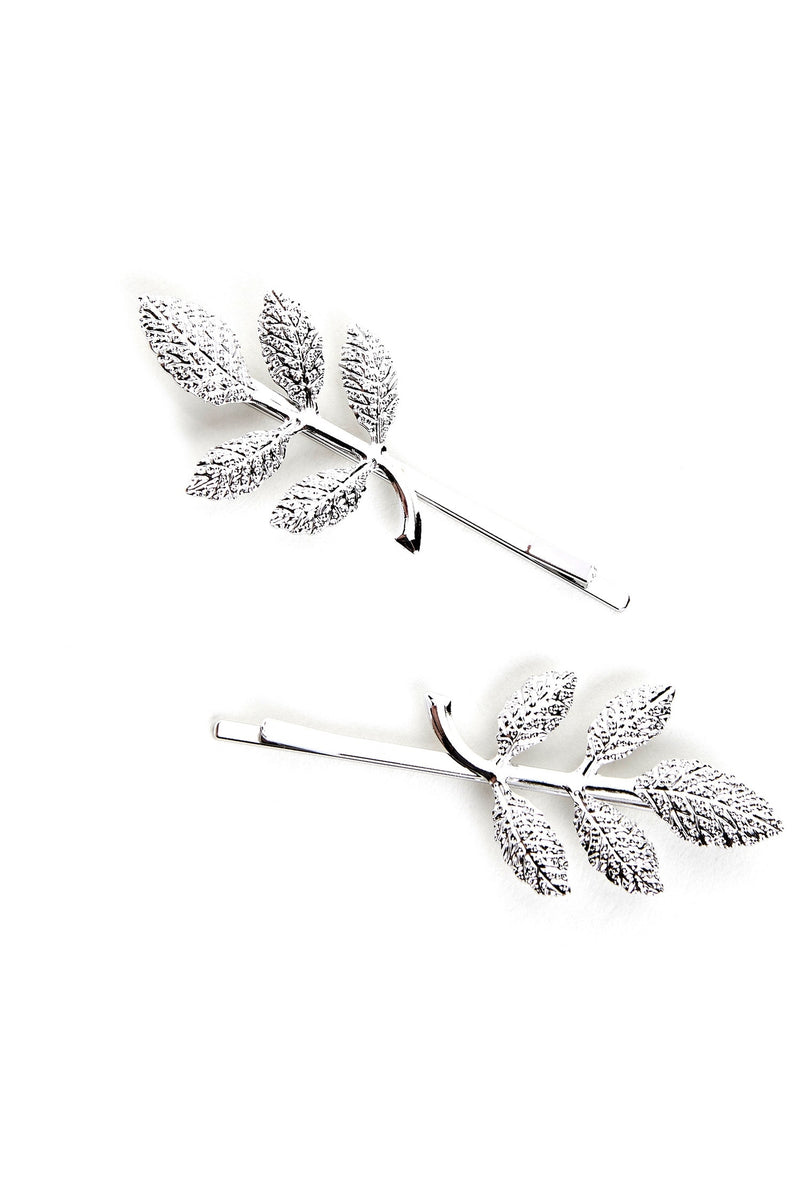 Dainty Metal Leaf Hair Pins